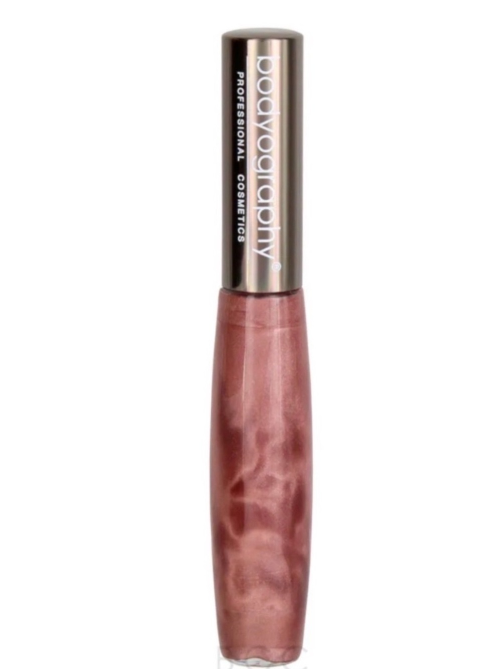 Bodyography MIRAGE Shimmer Lip Gloss in Rose Gold Pink Shimmer Metallic NEW PC
